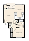 1 Bed 1 Bath A2